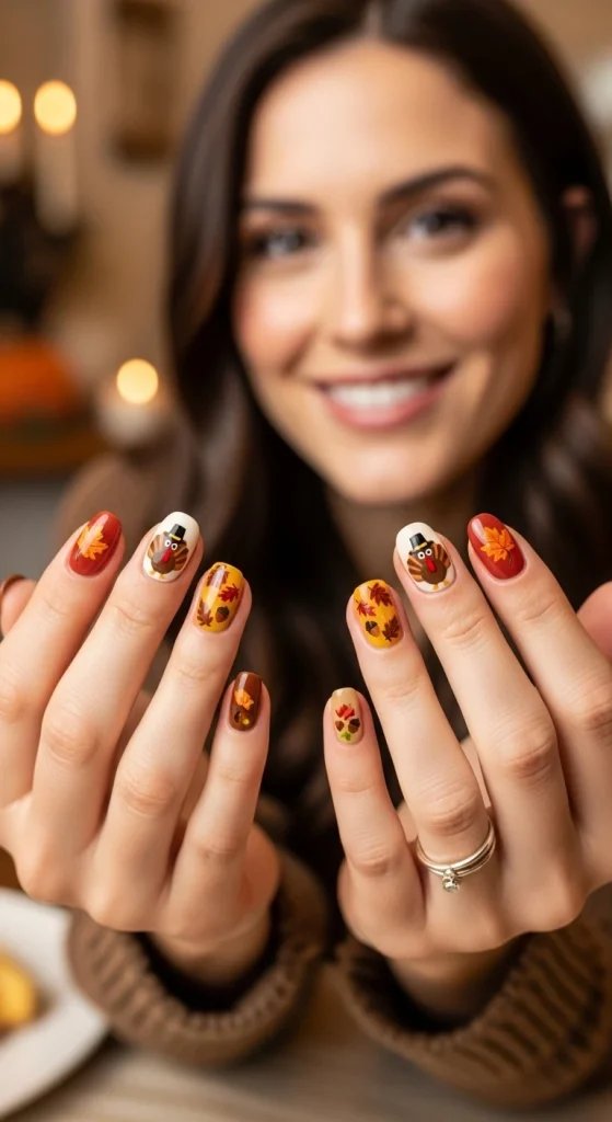 Classic Turkey Accent Nails