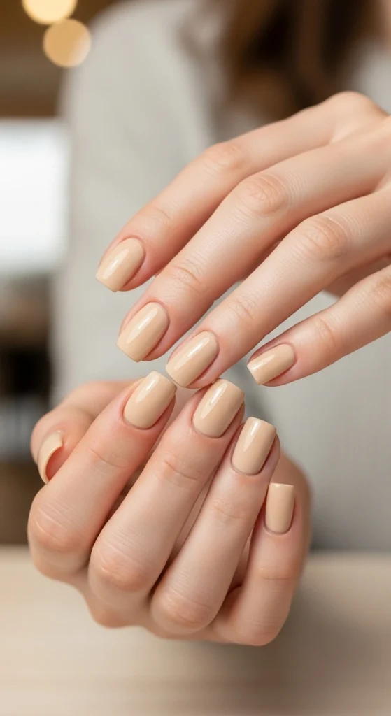 Creamy Latte Nails