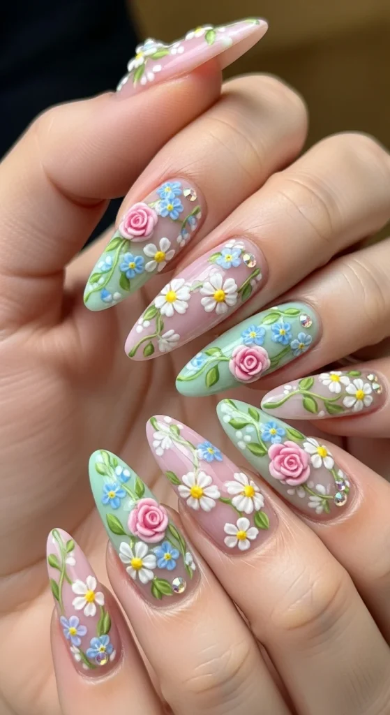 Delicate Floral Embellishments