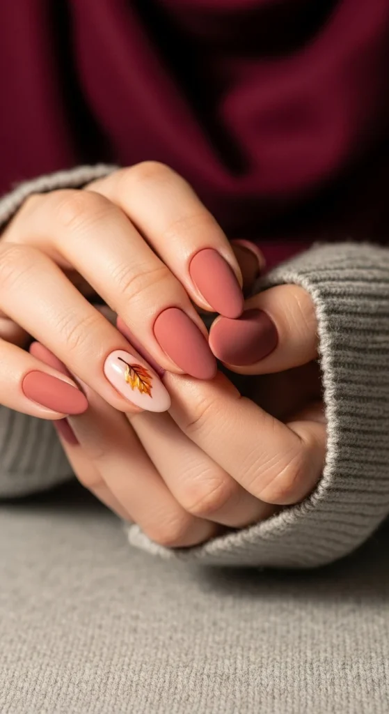 Dusty Rose Nails