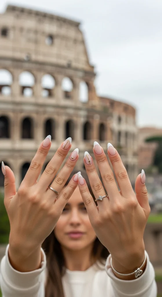 French Tips with Minimal Art