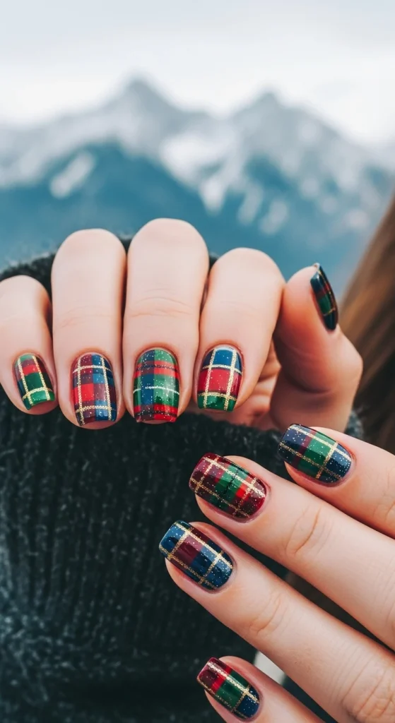 Glitter Plaid for Festive Moods