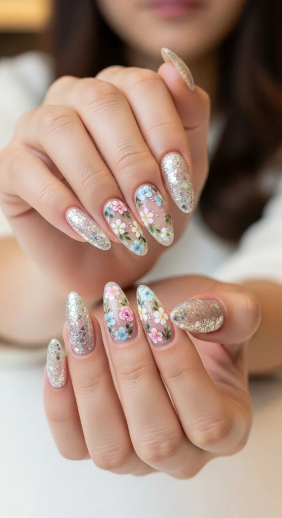 Glitter and Floral Mix