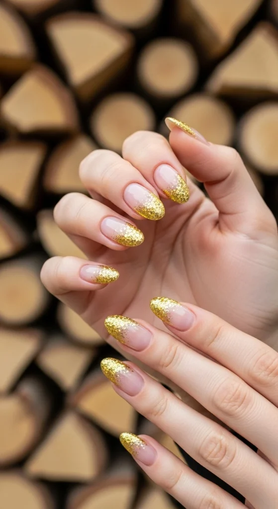 Glittering Gold Tips