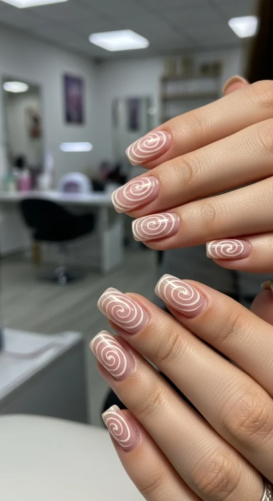 Glossy Swirls with Minimal Movement
