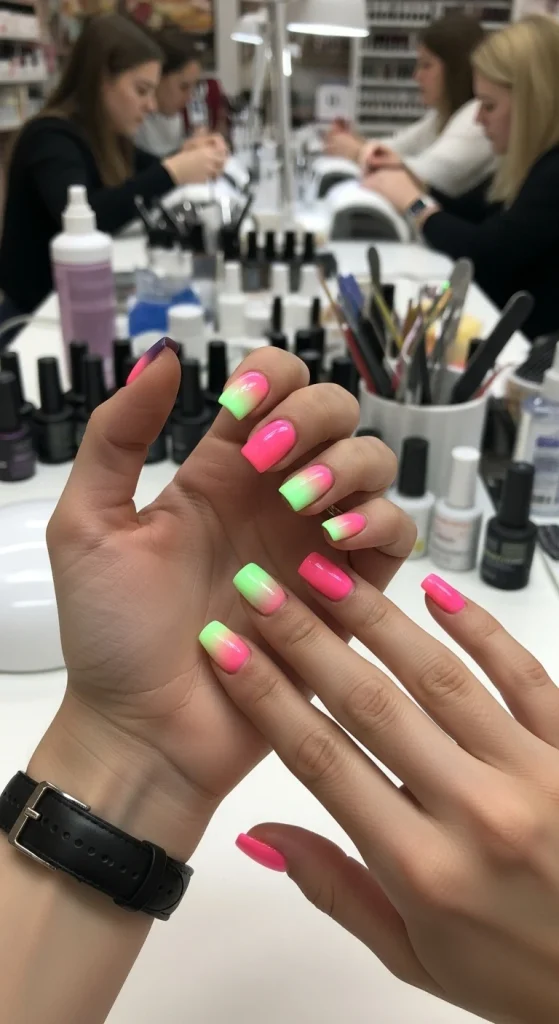 Gradient Glow with Sponge Ombre