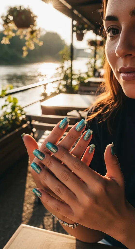 Holographic Tiffany Blue