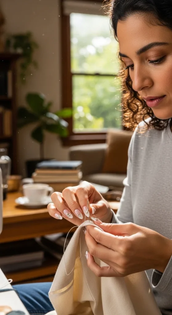 Jewel-Encrusted Tips – Subtle Luxury with a Statement