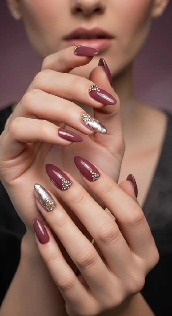 Jewel-Inspired Mauve Glam