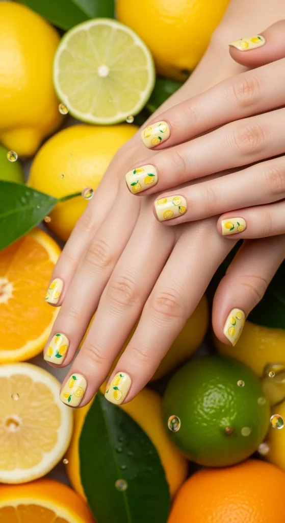 Lemon Micro Fruit Nails