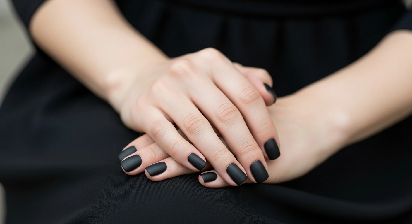 Minimalist Black Nails (2)