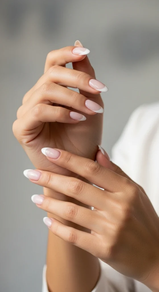 Minimalist Milky French Tips