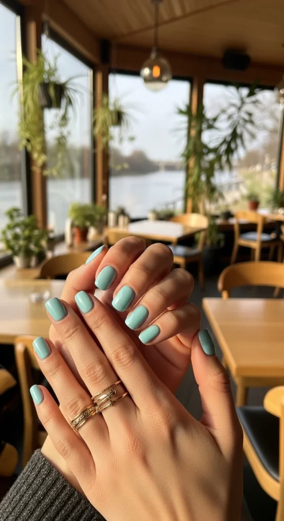 Minimalist Tiffany Blue