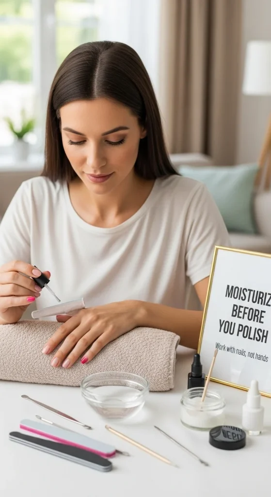 Moisturize Before You Polish