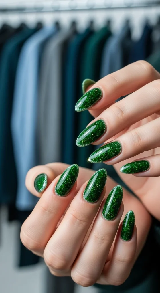 Moss Green Magic Nails