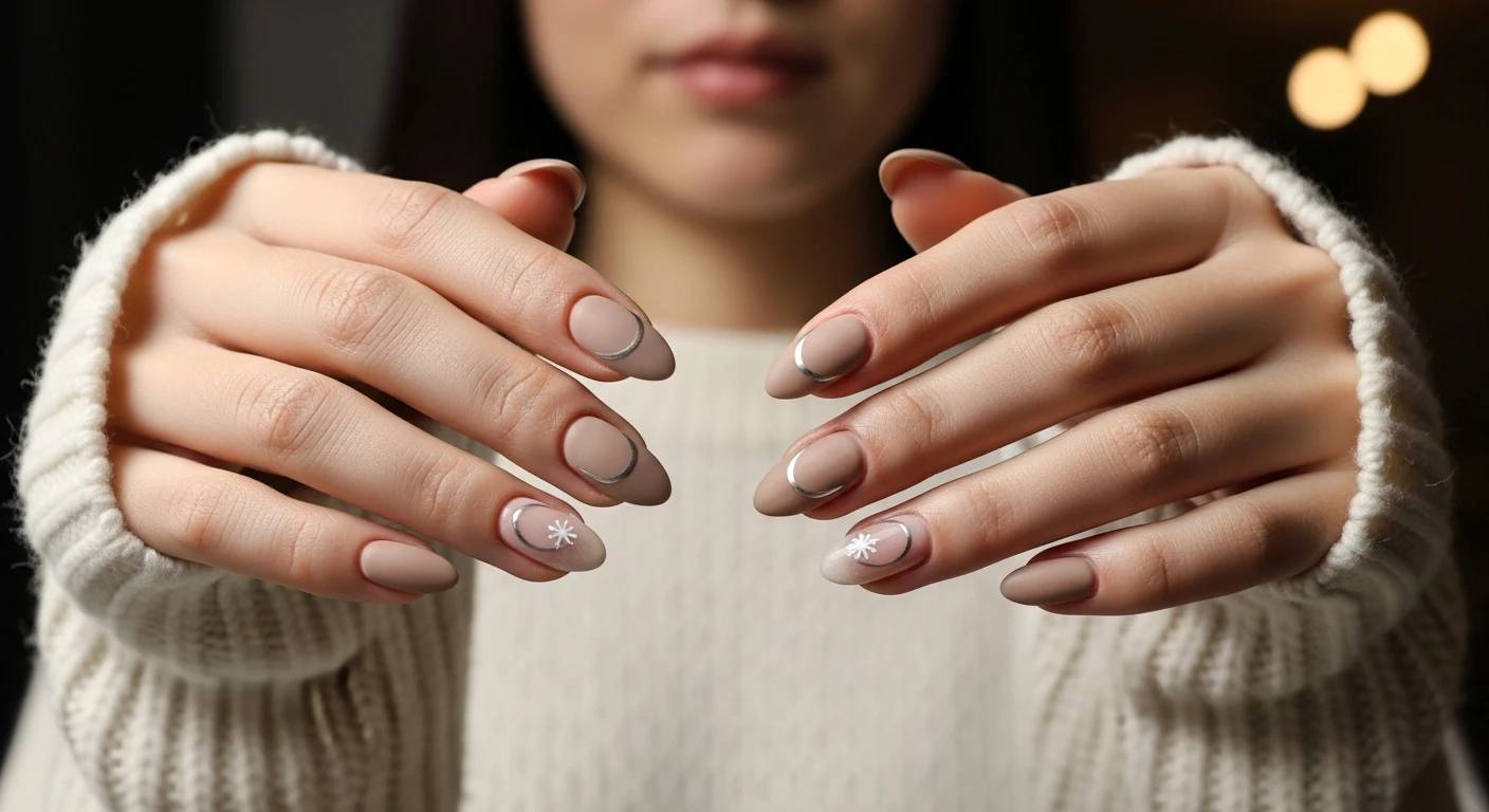 Neutral Winter Nails 2025