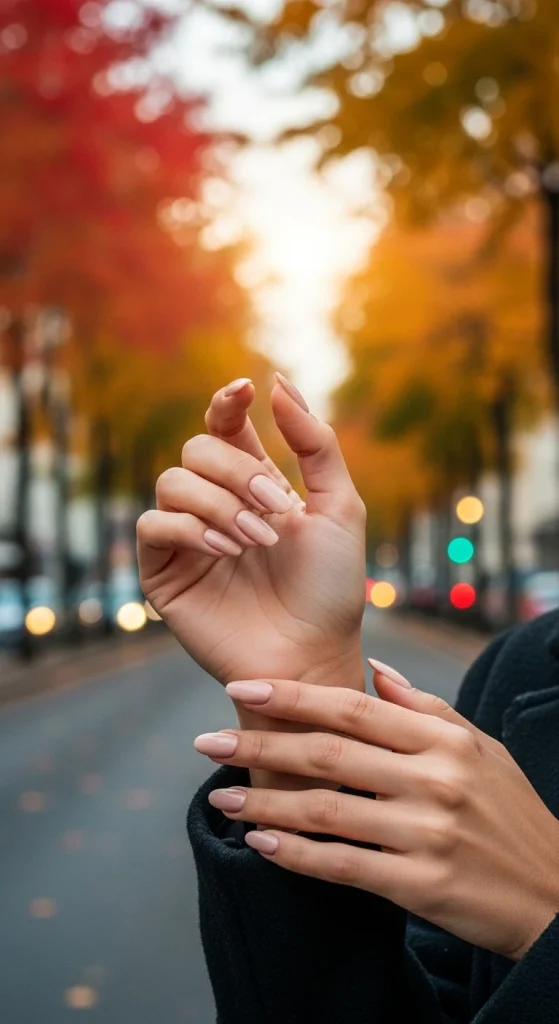 Nude Elegance – Minimalistic Acrylics