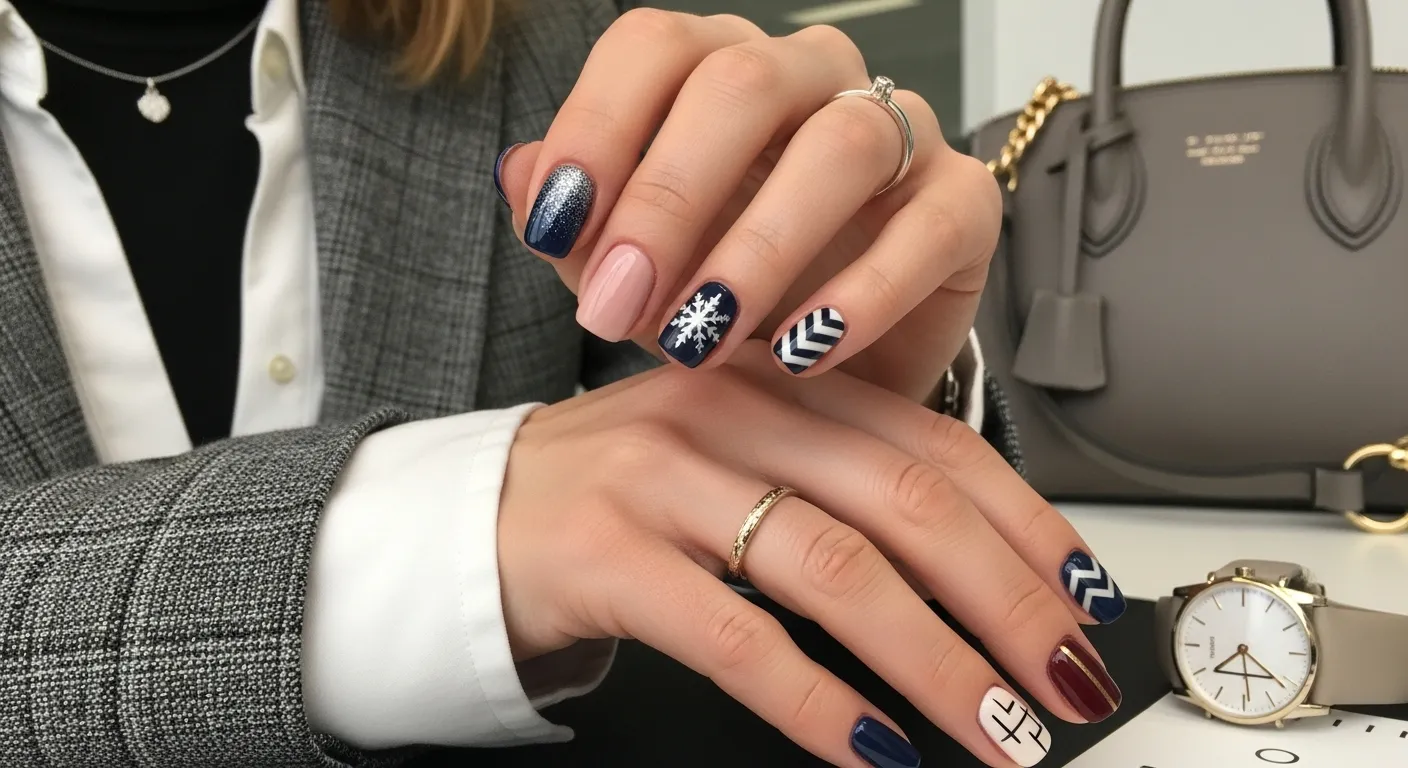 Office Friendly Winter Nails 2025 Trends