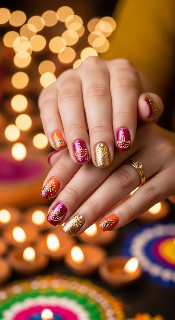 Ombre Effects with Festive Colors