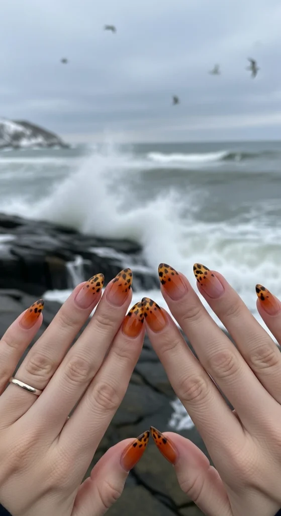 Ombre Tortoise Nails