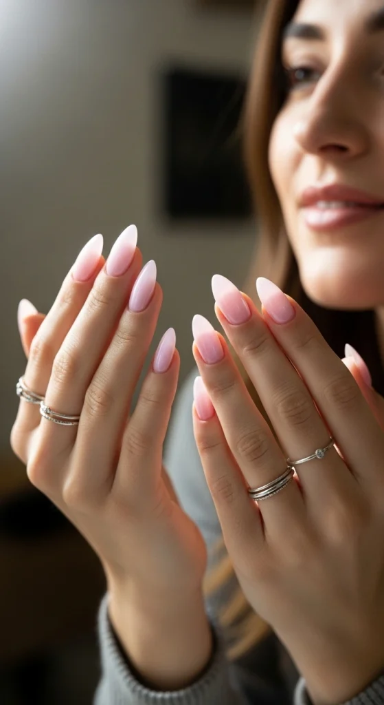 Pinkish Milky Glow Milky Nails 2025