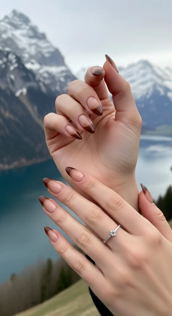 Quiet Mocha Layer Nails