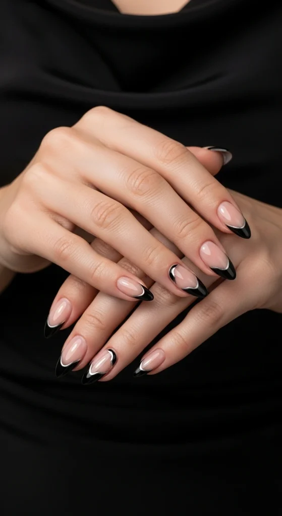 Refined Black Tips with a Modern Twist
