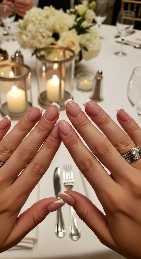 Sheer French Nails