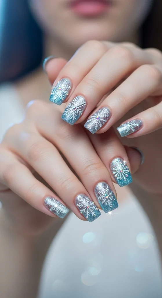 Snowflake-Inspired Sparkle Art