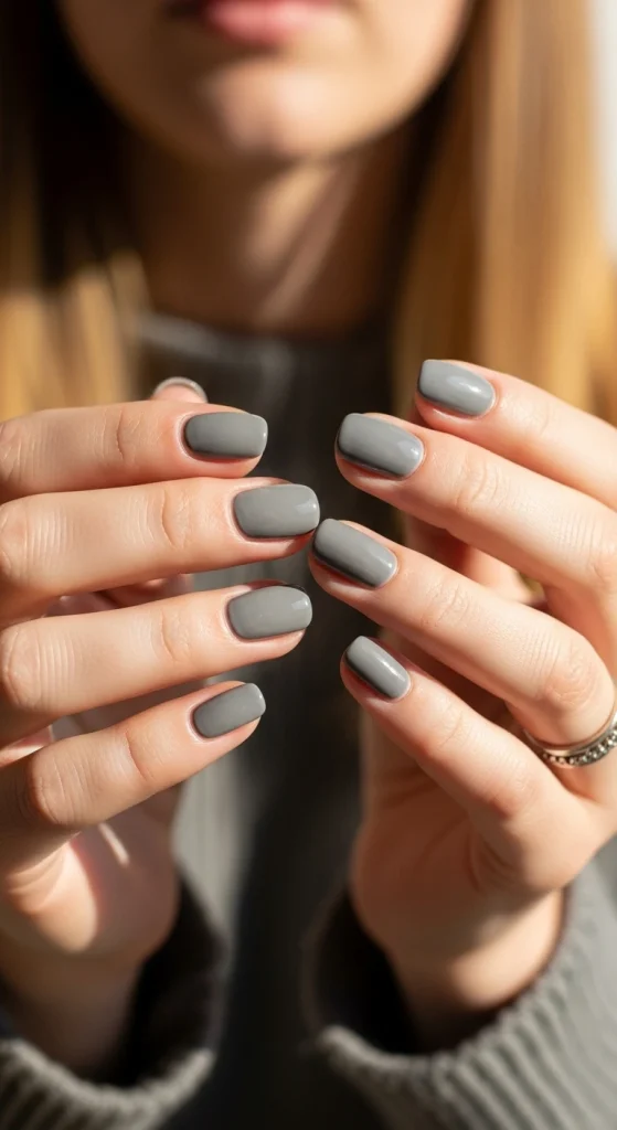 Soft Gray with Glossy Depth