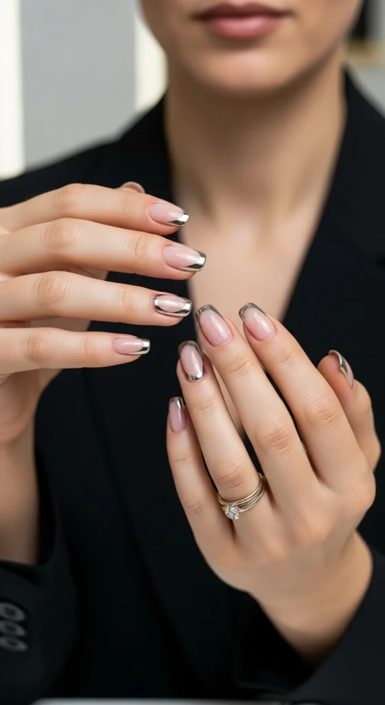Subtle Chrome Tips for Modern Glam