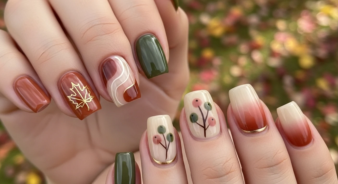 Trendy 2025 Subtle Fall Nails
