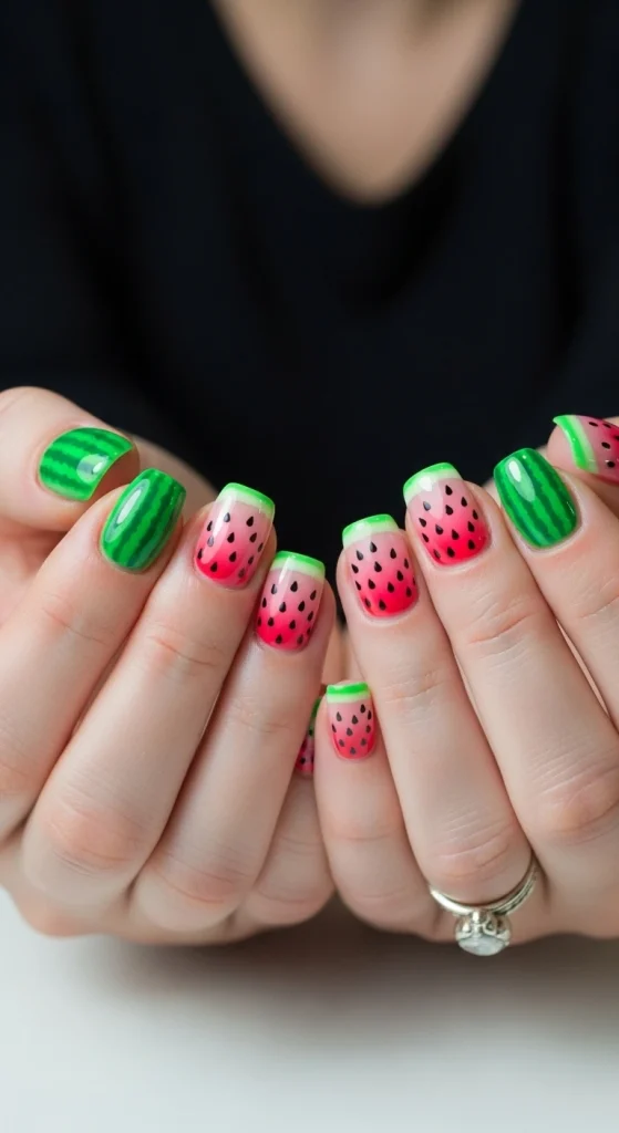 Watermelon Tips That Scream Summer