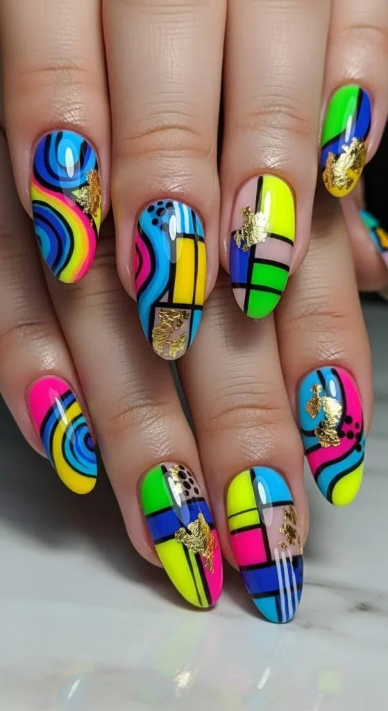 Abstract Nail Art