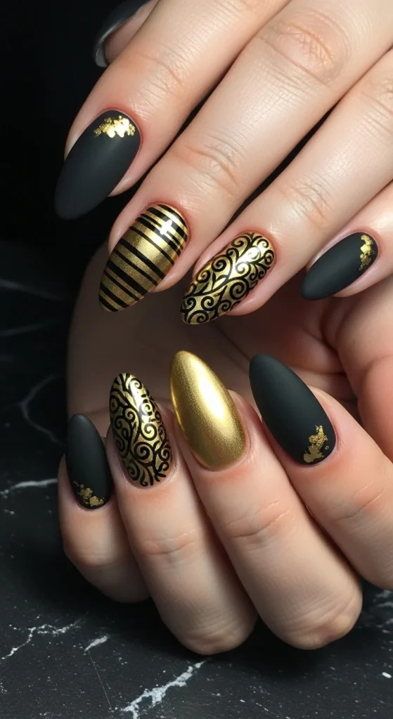 Black and Gold Contrast Design