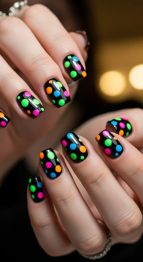 Bold Neon Dots for a Pop of Personality