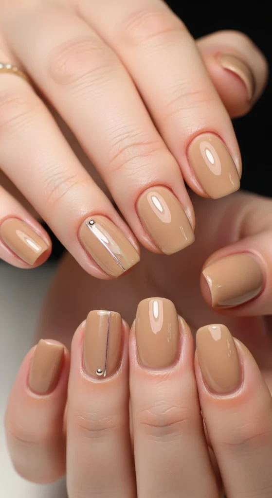 Caramel Neutral Shades With Subtle Gloss
