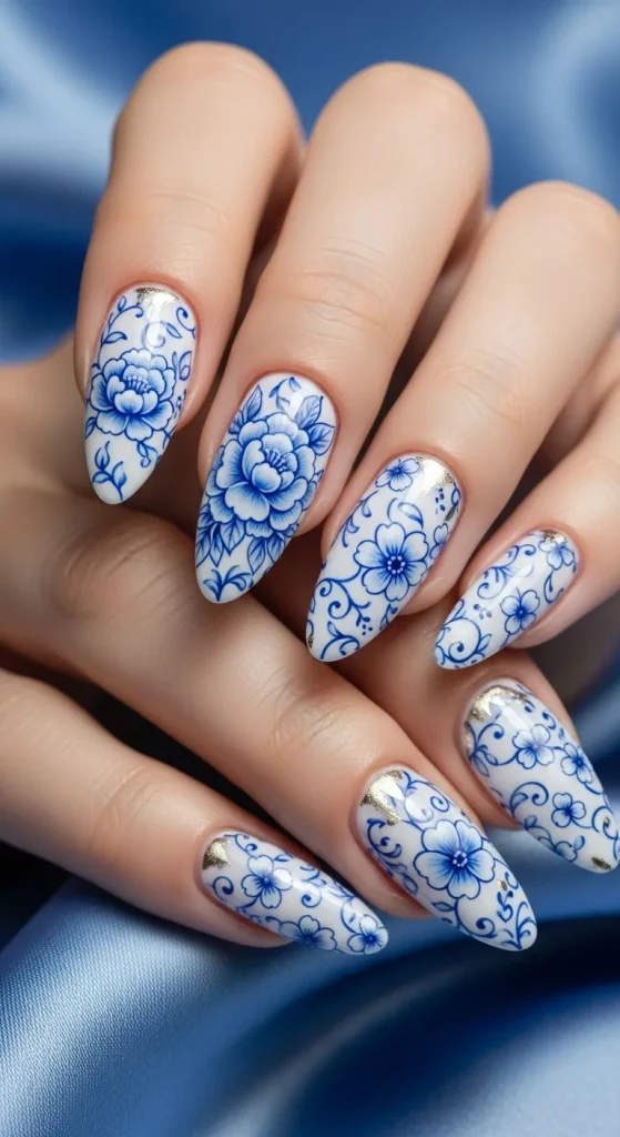Chic Porcelain-Inspired Florals