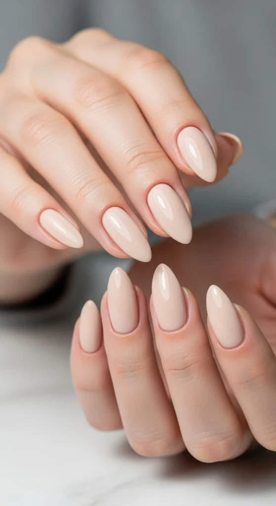 Classic Beige Nude Nails