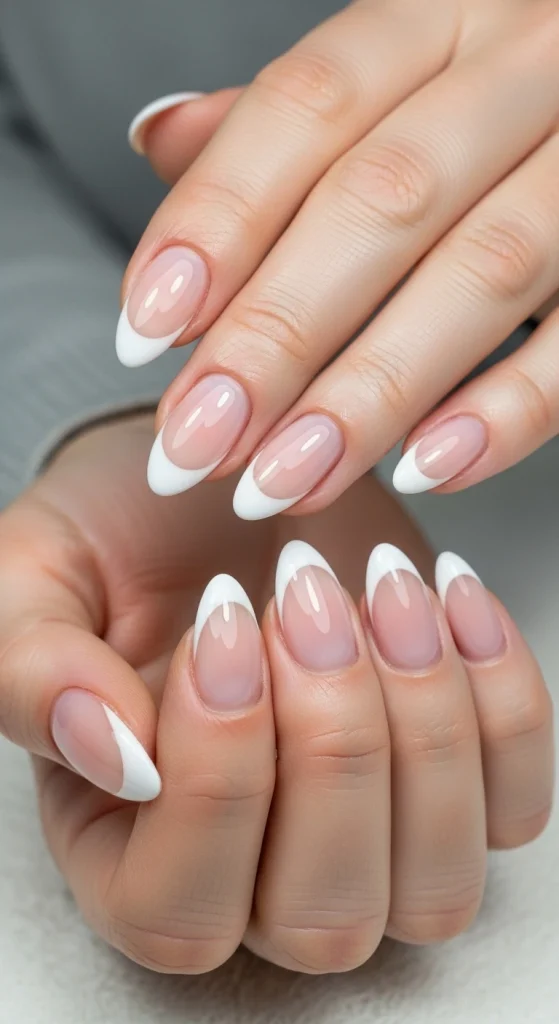 Classic White French Tips
