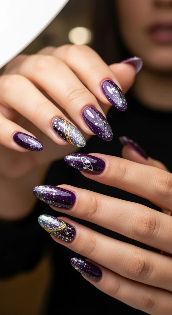 Cosmic Purple with Celestial Accents