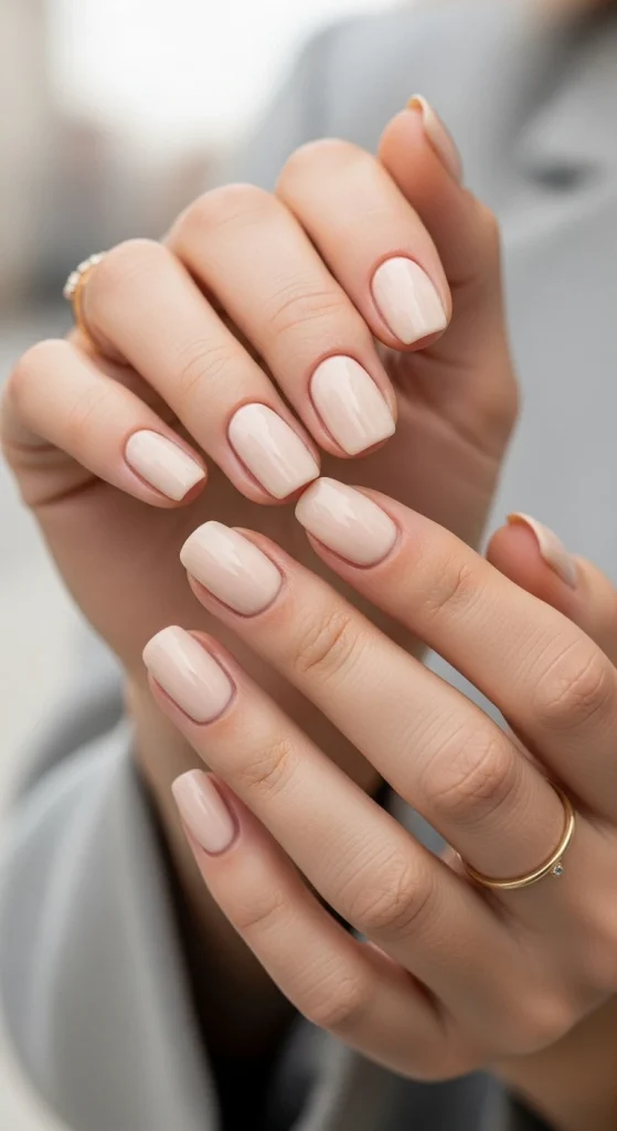 Creamy Beige Nails for Effortless Chic