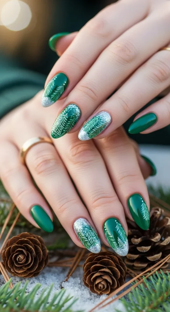 Evergreen Forest Nails for Nature-Inspired Beauty