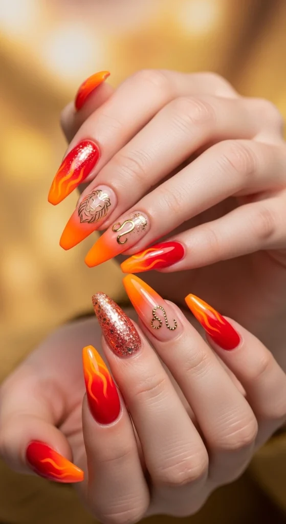 Fiery Orange Tips That Reflect Leo’s Passion