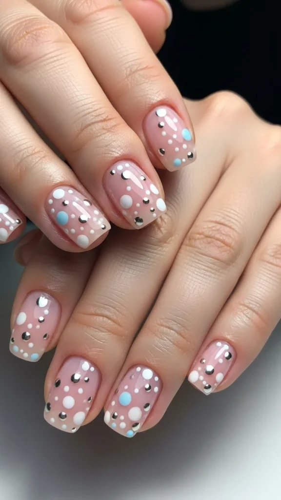 Floating Dot Accents for a Lightweight Touch