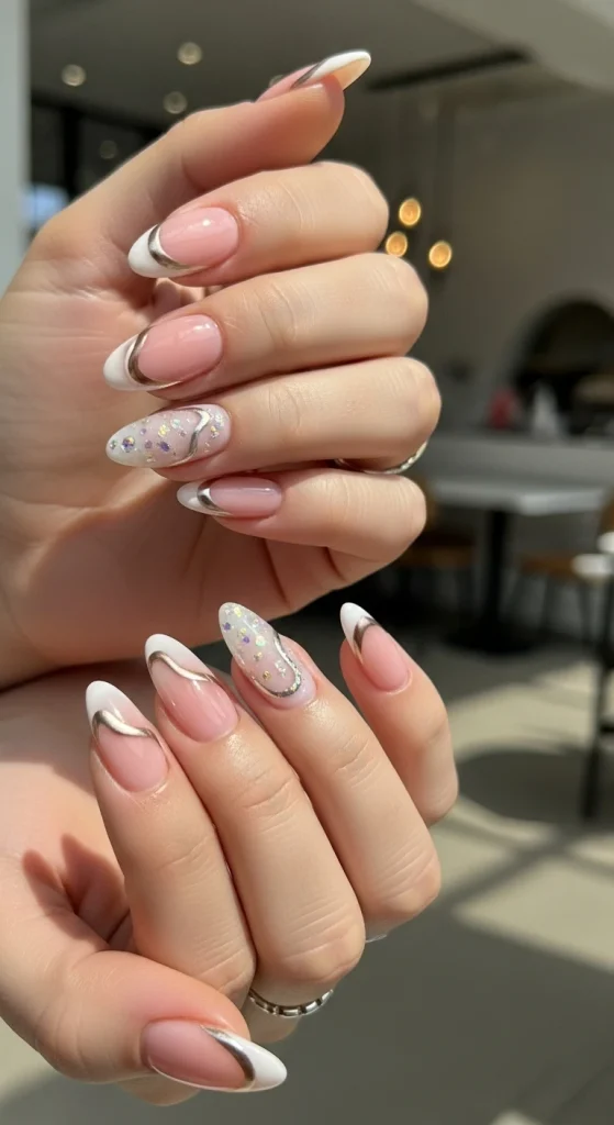 French Manicure with a Modern Twist