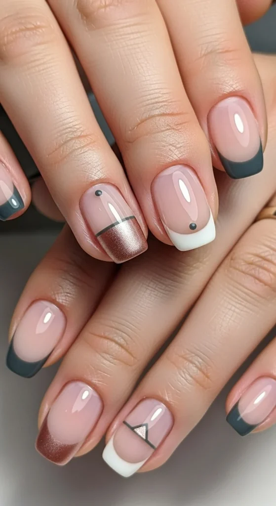French Tips with a Modern Twist