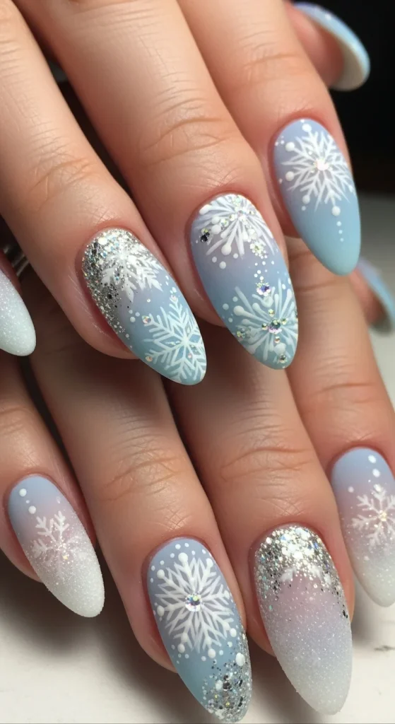 Frosted Snowflake Accents