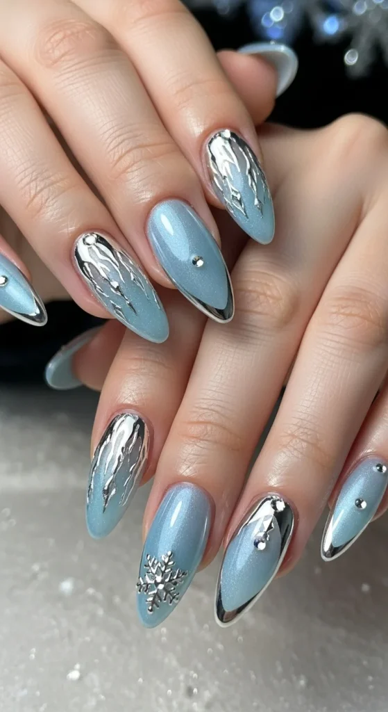 Frozen Silver Chrome Accents