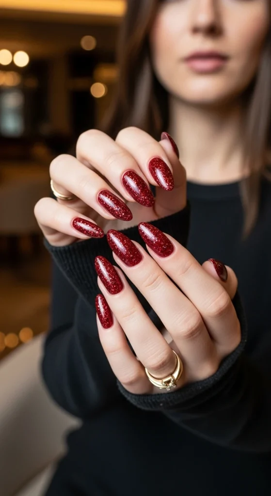 Glittered Red Glam